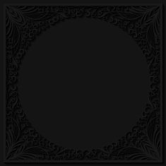 Abstract paper floral frame