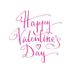 Happy Valentine's Day lettering N5