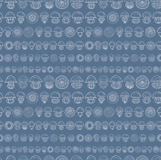 seamless pattern with cartoon jellyfish N18