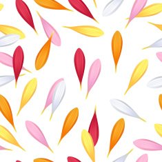 Gerbera petals seamless pattern
