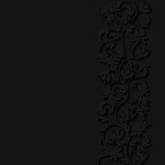 Abstract paper floral frame N3