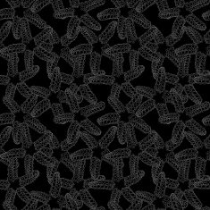 Monochrome starfish pattern