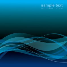 Blue lines - vector abstract background