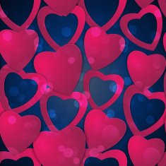 Valentines day Abstract paper hearts Love Valentine background with hearts N6