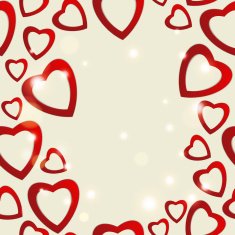 Valentines day Abstract paper hearts Love Valentine background with hearts N23