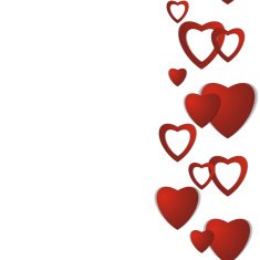 Valentines day Abstract paper hearts Love Valentine background with hearts N40