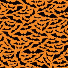 Seamless flying bats background