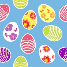 Vector illustration seamless pattern background with easter egg N2