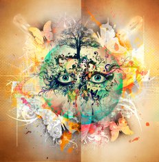 Human eye background N4