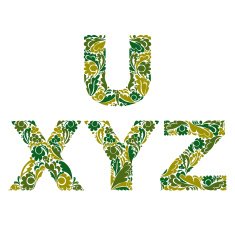 Beautiful typescript with natural spring pattern