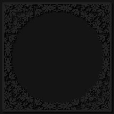 Abstract paper floral frame N4