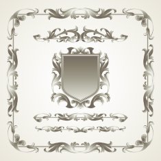 Antiquated ornate patterns Vector illustration N2