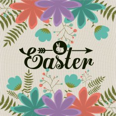 Happy easter card design vector illustration N9