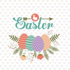 Happy easter card design vector illustration N10