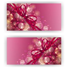 Festive background with hearts bokeh