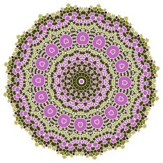 Vintage purple lilac purple mosaic petal flower