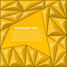 Vector background with triangles Yellow