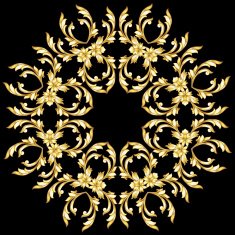 Golden flower pattern N5