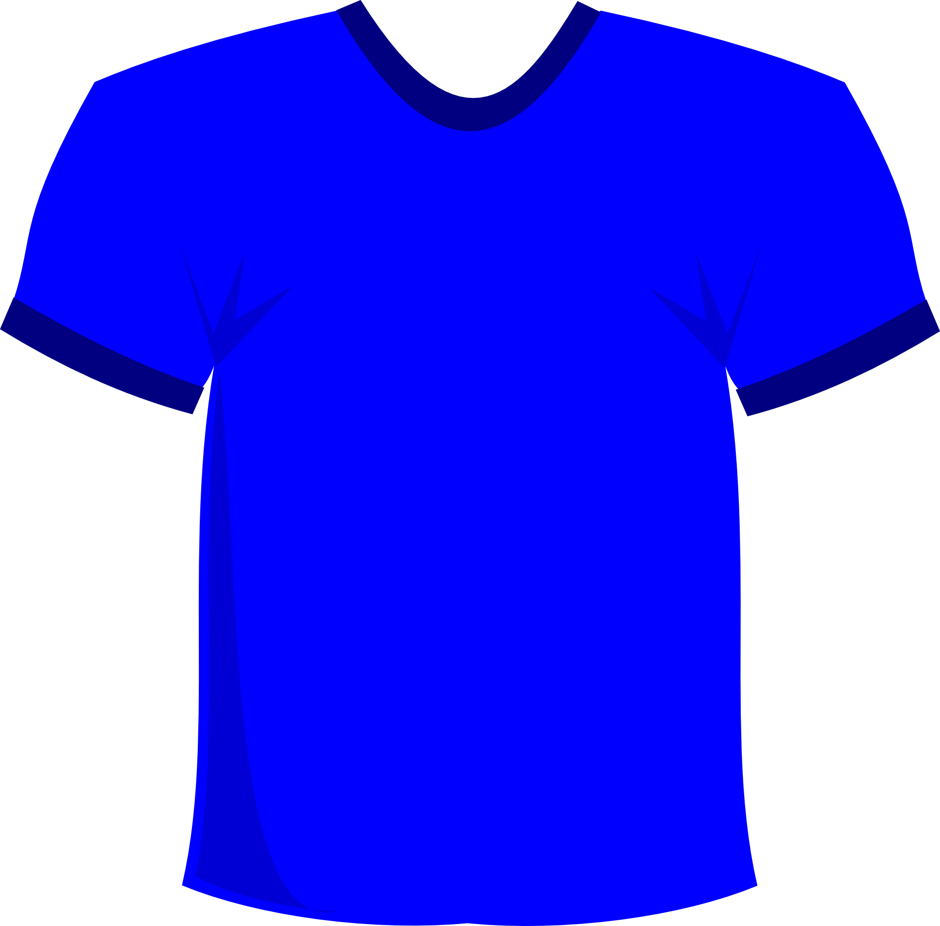 T Shirt Clothing Man Blue Drawing Free Image Download
