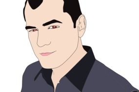 man portrait as a drawing