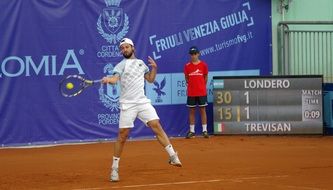 tennis player on a tournament