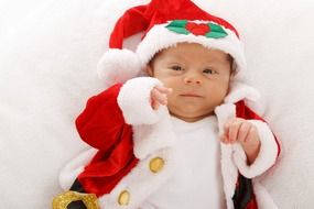 adorable baby christmas celebration