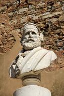 stone bust of a famous person
