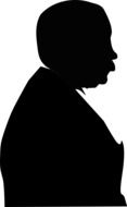 man profile silhouette