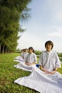 young people in buddhist school