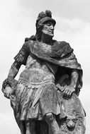 sculpture of a roman military man
