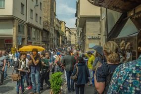 busy street in Florence