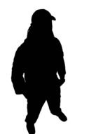 black silhouette