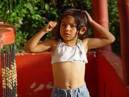 peasant girl in colombia