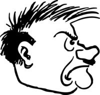 funny Adolf Hitler caricature