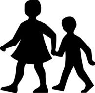 graphic image of children on a walk