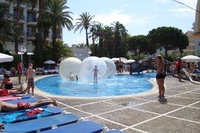 pool games on resort