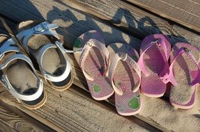 photo of the child sandals