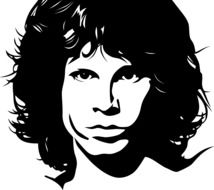 painted portrait of Jim Morrison