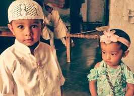 muslim children on ramadan celebration