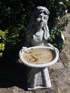 stone girl statue