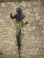 sculpture of the passage of man through the wall on Montmartre