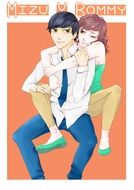 illustration of anime meizu y rommy