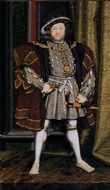 oil painting of the famous hans holbeing king henry viii