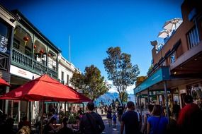 downtown of Queenstown, New Zealand