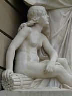 plaster statue of a girl