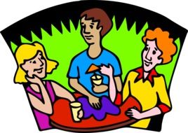 Group discussion clipart