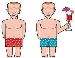 bathing dots drink happy funny drawing