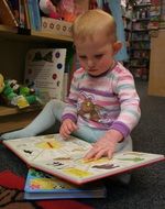 Child with books