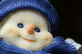 face of toy snowman