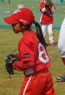 children play baseball